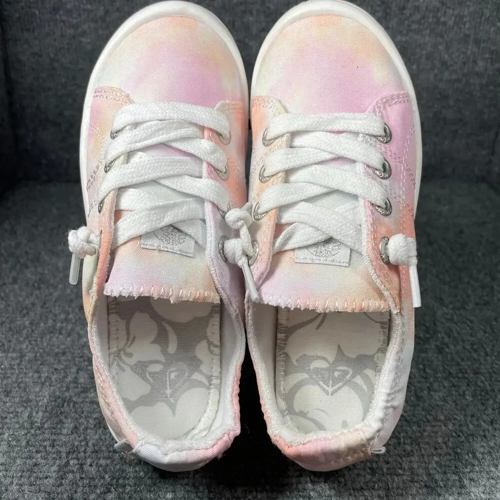 Roxy Youth RG Bayshore 4 Slip On Sneaker Size 13 Toddler Pink Casual